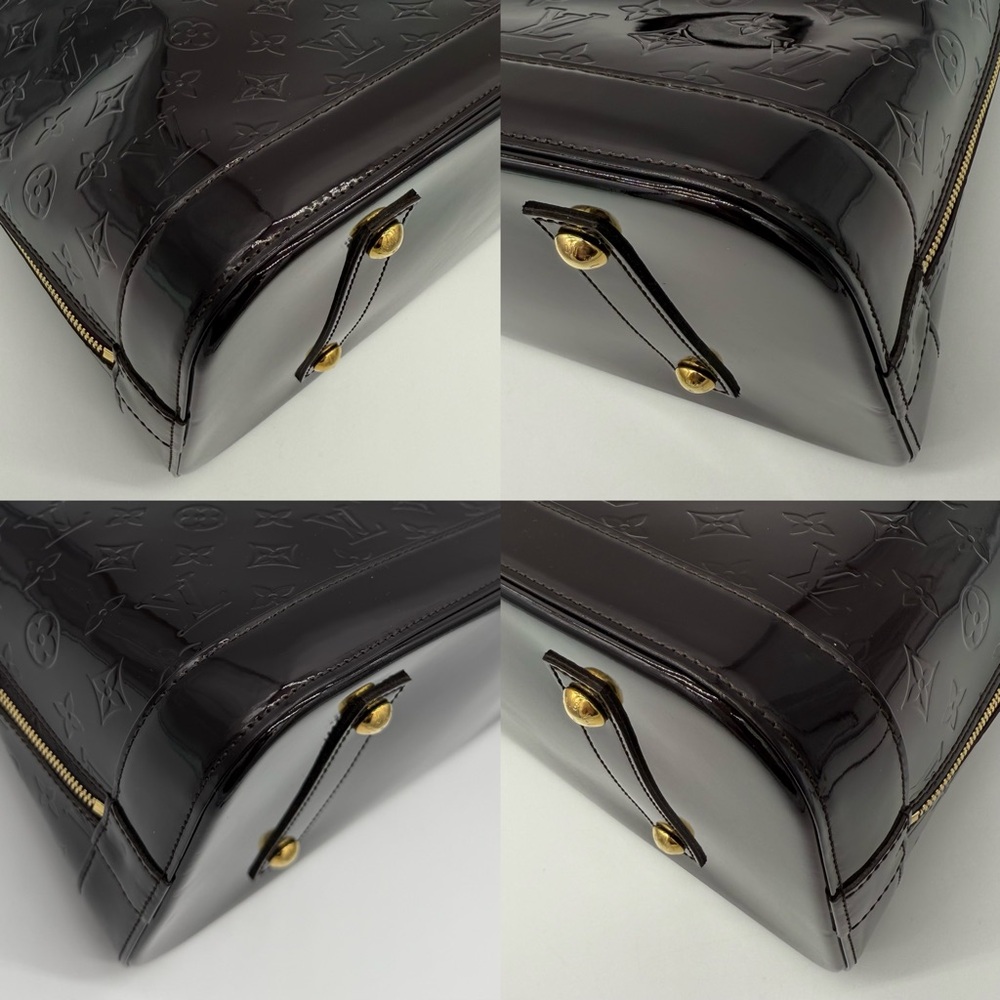 ❌SOLD❌Authentic NEW Louis Vuitton Dark purple Vernis Alma GM - Picture 14 of 17